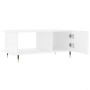 Mesa de centro madera contrachapada blanco 90x50x40 cm de , Mesas de centro - Ref: Foro24-829468, Precio: 49,31 €, Descuento: %