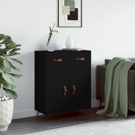 Aparador de madera de ingeniería negro 69,5x34x90 cm de , Aparadores - Ref: Foro24-827949, Precio: 90,44 €, Descuento: %
