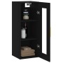Armario de pared negro 34,5x34x90 cm de , Aparadores - Ref: Foro24-828901, Precio: 55,66 €, Descuento: %