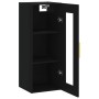 Armario de pared negro 34,5x34x90 cm de , Aparadores - Ref: Foro24-828901, Precio: 55,66 €, Descuento: %