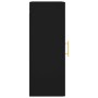 Armario de pared negro 34,5x34x90 cm de , Aparadores - Ref: Foro24-828901, Precio: 55,66 €, Descuento: %