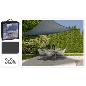 ProGarden Toldo de tela cuadrado gris oscuro 3x3 m de , Sombrillas - Ref: Foro24-436323, Precio: 29,40 €, Descuento: %