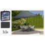 ProGarden Toldo de tela cuadrado gris oscuro 3x3 m de , Sombrillas - Ref: Foro24-436323, Precio: 29,40 €, Descuento: %