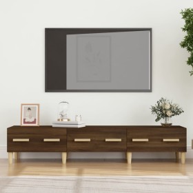 Mueble de TV madera contrachapada roble ahumado 150x34,5x30 cm de , Muebles TV - Ref: Foro24-817509, Precio: 89,33 €, Descuen...