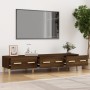 Mueble de TV madera contrachapada roble ahumado 150x34,5x30 cm de , Muebles TV - Ref: Foro24-817509, Precio: 89,33 €, Descuen...