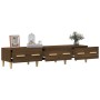 Mueble de TV madera contrachapada roble ahumado 150x34,5x30 cm de , Muebles TV - Ref: Foro24-817509, Precio: 89,33 €, Descuen...
