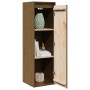 Armario de pared madera maciza de pino marrón miel 30x30x100 cm de , Estantes y estanterías - Ref: Foro24-813511, Precio: 62,...