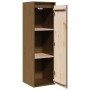 Armario de pared madera maciza de pino marrón miel 30x30x100 cm de , Estantes y estanterías - Ref: Foro24-813511, Precio: 62,...