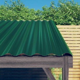 Paneles de tejado 36 unidades acero recubierto verde 60x36 cm de , Tejas y baldosas para techo - Ref: Foro24-319128, Precio: ...