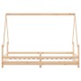 Estructura de cama infantil madera maciza de pino 90x190 cm de , Cunas y camas para niños - Ref: Foro24-834492, Precio: 123,9...