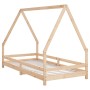 Estructura de cama infantil madera maciza de pino 90x190 cm de , Cunas y camas para niños - Ref: Foro24-834492, Precio: 123,9...