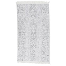 Alfombra de algodón gris claro 120x180 cm de , Alfombras - Ref: Foro24-340084, Precio: 32,48 €, Descuento: %