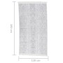 Alfombra de algodón gris claro 120x180 cm de , Alfombras - Ref: Foro24-340084, Precio: 32,48 €, Descuento: %