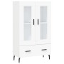 Aparador alto madera de ingeniería blanco 69,5x31x115 cm de , Aparadores - Ref: Foro24-828316, Precio: 90,74 €, Descuento: %