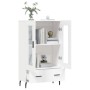 Aparador alto madera de ingeniería blanco 69,5x31x115 cm de , Aparadores - Ref: Foro24-828316, Precio: 90,74 €, Descuento: %