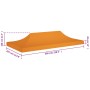 Techo de carpa para celebraciones naranja 6x3 m 270 g/m² de , Cubiertas para carpas y cenadores - Ref: Foro24-315329, Precio:...