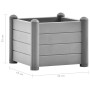 Arriate de jardín PP gris piedra 43x43x35 cm de , Maceteros y jardineras - Ref: Foro24-317579, Precio: 70,65 €, Descuento: %