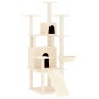 Rascador para gatos con postes de sisal crema 154 cm de , Mobiliario para gatos - Ref: Foro24-171690, Precio: 79,39 €, Descue...