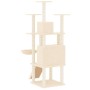 Rascador para gatos con postes de sisal crema 154 cm de , Mobiliario para gatos - Ref: Foro24-171690, Precio: 79,39 €, Descue...