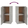 Aparador de madera contrachapada gris hormigón 40x33x70 cm de , Aparadores - Ref: Foro24-819416, Precio: 54,79 €, Descuento: %