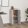 Aparador de madera contrachapada gris hormigón 40x33x70 cm de , Aparadores - Ref: Foro24-819416, Precio: 54,79 €, Descuento: %