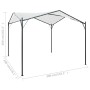 Cenador blanco 3x3x2,6 m 180 g/m² de , Carpas y cenadores - Ref: Foro24-312235, Precio: 199,60 €, Descuento: %