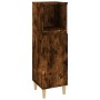 Armario de baño madera contrachapada roble ahumado 30x30x100 cm de , Muebles de baño - Ref: Foro24-819809, Precio: 56,02 €, D...