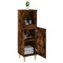 Armario de baño madera contrachapada roble ahumado 30x30x100 cm de , Muebles de baño - Ref: Foro24-819809, Precio: 56,02 €, D...