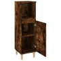 Armario de baño madera contrachapada roble ahumado 30x30x100 cm de , Muebles de baño - Ref: Foro24-819809, Precio: 56,02 €, D...