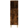 Armario de baño madera contrachapada roble ahumado 30x30x100 cm de , Muebles de baño - Ref: Foro24-819809, Precio: 56,02 €, D...