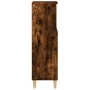 Armario de baño madera contrachapada roble ahumado 30x30x100 cm de , Muebles de baño - Ref: Foro24-819809, Precio: 56,02 €, D...