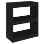 Estantería/divisor de espacios madera pino negro 60x30x71,5 cm de , Librerías y estanterías - Ref: Foro24-808162, Precio: 53,...