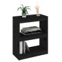 Estantería/divisor de espacios madera pino negro 60x30x71,5 cm de , Librerías y estanterías - Ref: Foro24-808162, Precio: 53,...
