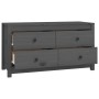 Armario auxiliar de madera maciza de pino gris 100x40x54 cm de , Aparadores - Ref: Foro24-821776, Precio: 141,36 €, Descuento: %