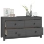 Armario auxiliar de madera maciza de pino gris 100x40x54 cm de , Aparadores - Ref: Foro24-821776, Precio: 141,36 €, Descuento: %