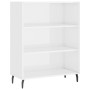 Estantería madera de ingeniería blanco brillo 69,5x32,5x90 cm de , Aparadores - Ref: Foro24-828382, Precio: 45,11 €, Descuent...