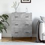 Aparador de madera de ingeniería gris hormigón 69,5x34x90 cm de , Aparadores - Ref: Foro24-827872, Precio: 98,24 €, Descuento: %