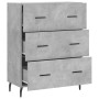 Aparador de madera de ingeniería gris hormigón 69,5x34x90 cm de , Aparadores - Ref: Foro24-827872, Precio: 98,24 €, Descuento: %