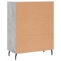 Aparador de madera de ingeniería gris hormigón 69,5x34x90 cm de , Aparadores - Ref: Foro24-827872, Precio: 98,24 €, Descuento: %
