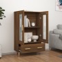 Aparador alto de madera contrachapada marrón roble 70x31x115 cm de , Aparadores - Ref: Foro24-817479, Precio: 95,67 €, Descue...