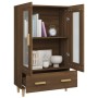 Aparador alto de madera contrachapada marrón roble 70x31x115 cm de , Aparadores - Ref: Foro24-817479, Precio: 95,67 €, Descue...