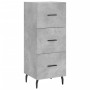 Aparador de madera contrachapada gris hormigón 34,5x34x90 cm de , Aparadores - Ref: Foro24-828624, Precio: 76,27 €, Descuento: %