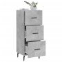Aparador de madera contrachapada gris hormigón 34,5x34x90 cm de , Aparadores - Ref: Foro24-828624, Precio: 76,27 €, Descuento: %