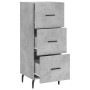 Aparador de madera contrachapada gris hormigón 34,5x34x90 cm de , Aparadores - Ref: Foro24-828624, Precio: 76,27 €, Descuento: %