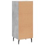 Aparador de madera contrachapada gris hormigón 34,5x34x90 cm de , Aparadores - Ref: Foro24-828624, Precio: 76,27 €, Descuento: %