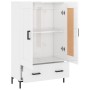 Aparador alto madera de ingeniería blanco brillo 69,5x31x115 cm de , Aparadores - Ref: Foro24-830326, Precio: 101,66 €, Descu...