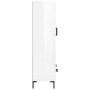 Aparador alto madera de ingeniería blanco brillo 69,5x31x115 cm de , Aparadores - Ref: Foro24-830326, Precio: 101,66 €, Descu...