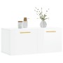 Armario de pared madera ingeniería blanco brillo 80x36,5x35 cm de , Taquillas y armarios de almacenamiento - Ref: Foro24-8300...