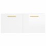 Armario de pared madera ingeniería blanco brillo 80x36,5x35 cm de , Taquillas y armarios de almacenamiento - Ref: Foro24-8300...