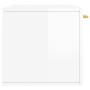 Armario de pared madera ingeniería blanco brillo 80x36,5x35 cm de , Taquillas y armarios de almacenamiento - Ref: Foro24-8300...